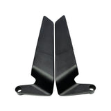 Black stealth wing motorcycle mirrors 2