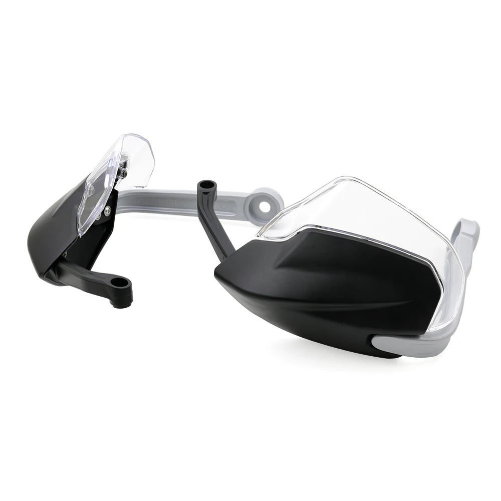 Black motorcycle hand guard pair 2