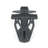 Black license plate support bracket motorcycle 2