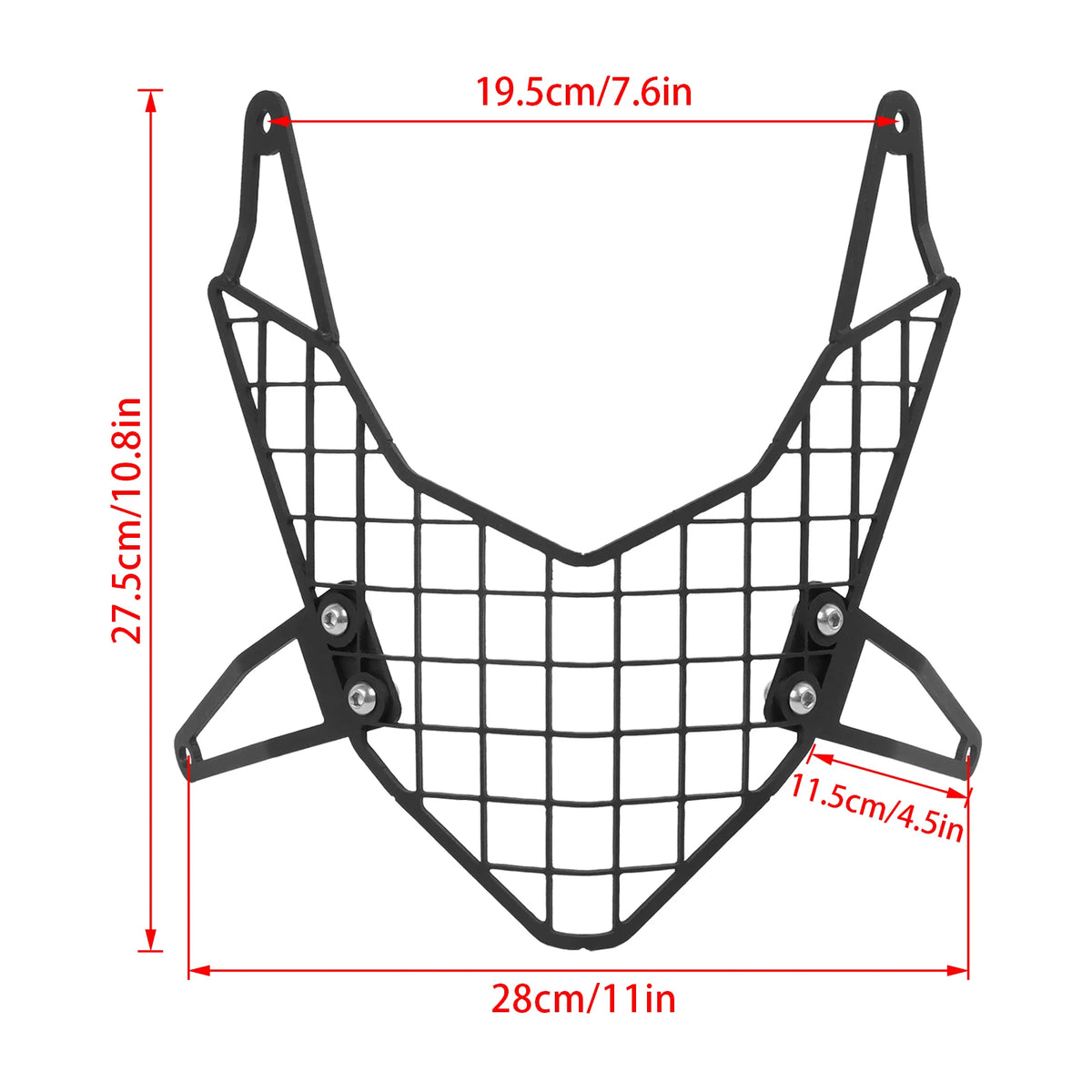 Black CNC machined headlight protector guard 2