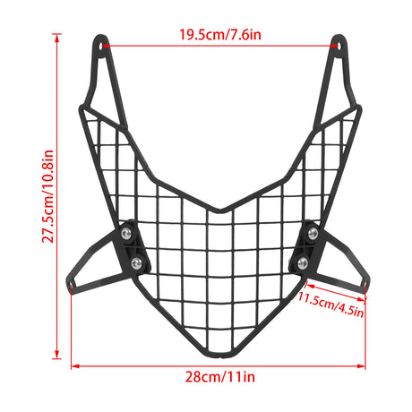 Black CNC machined headlight protector guard 2