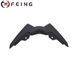 Black plastic front fender extension 3