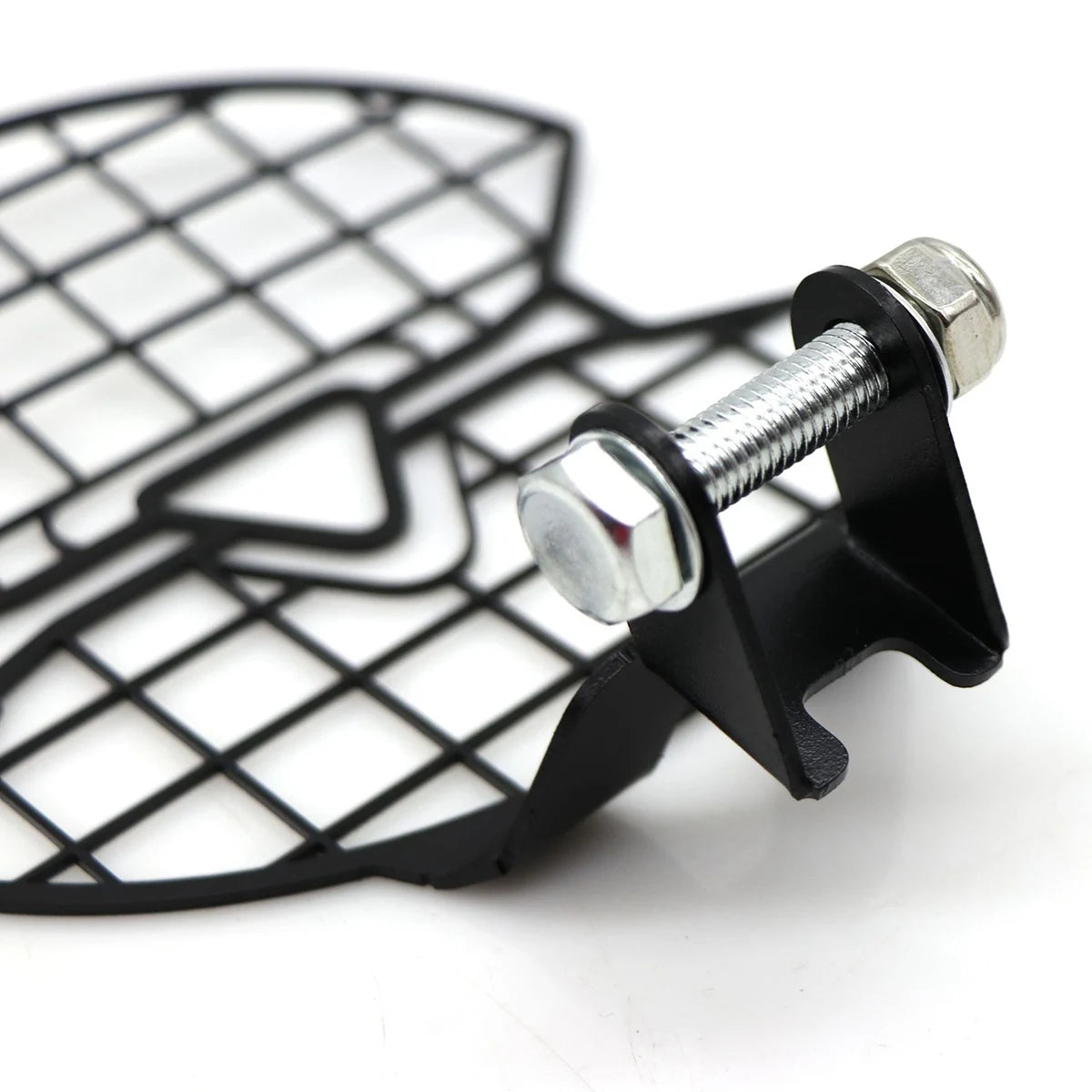 Black mesh headlight protection grille 3
