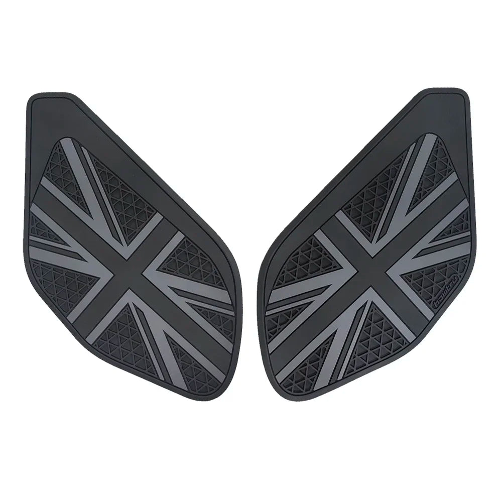 Black tank side protection pads motorcycle 3