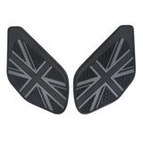 Black tank side protection pads motorcycle 3