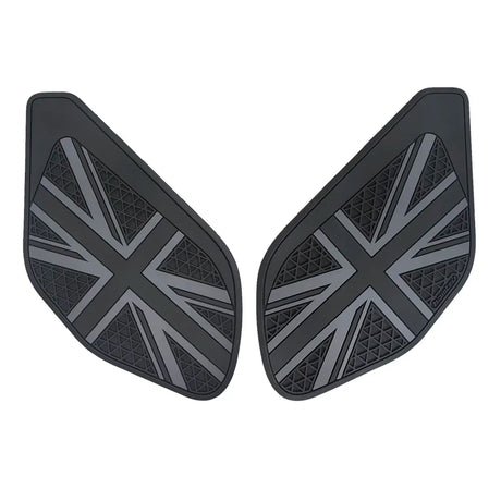 Black tank side protection pads motorcycle 3