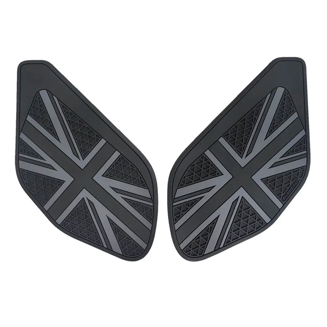 Black tank side protection pads motorcycle 3