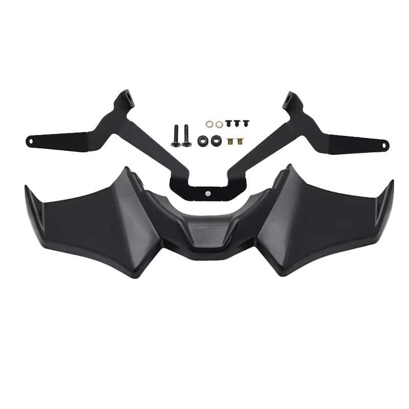 Black front fairing spoiler deflector 3