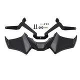 Black front fairing spoiler deflector 3