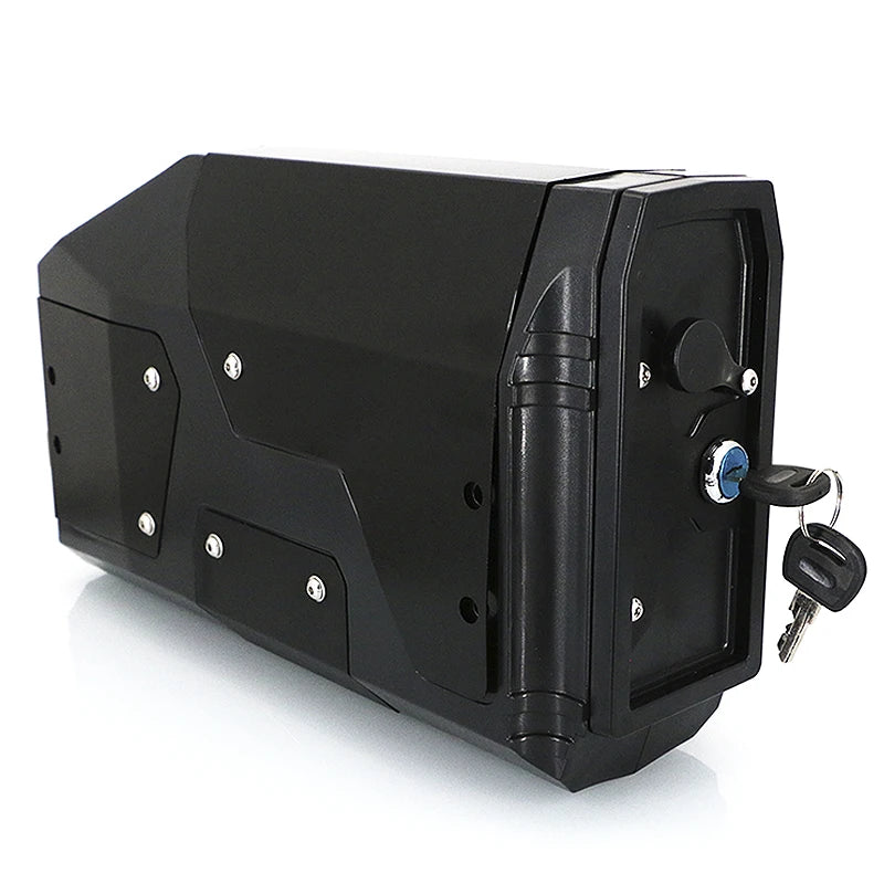 Black metal motorcycle tool storage box 3