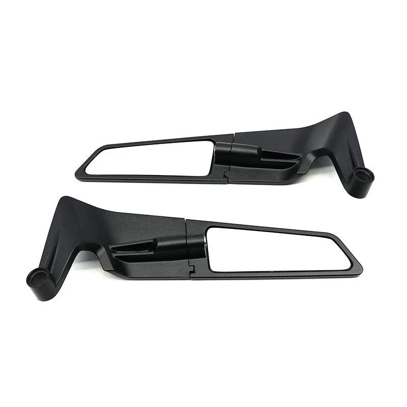 Black stealth wing motorcycle mirrors 3