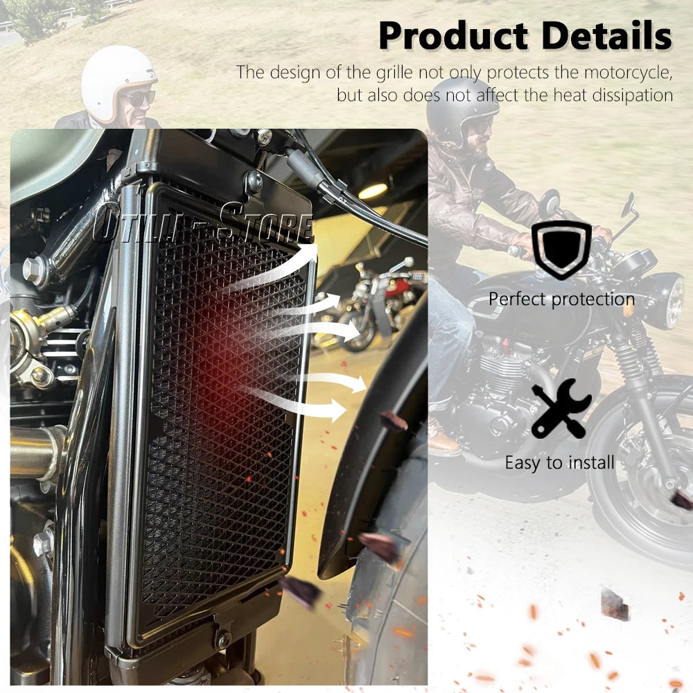 Black protective engine cover Triumph 4