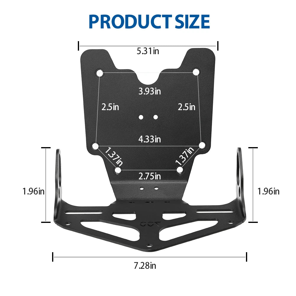 Aluminum CNC rear fender plate 4