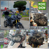 Black mesh headlight protection grille 4