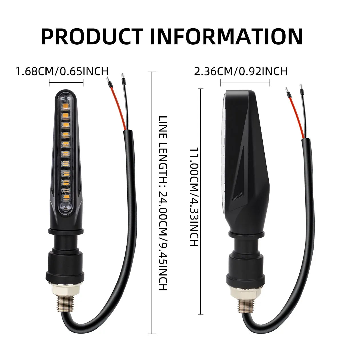 Universal LED Sequential Turn Signals Motorcycle
