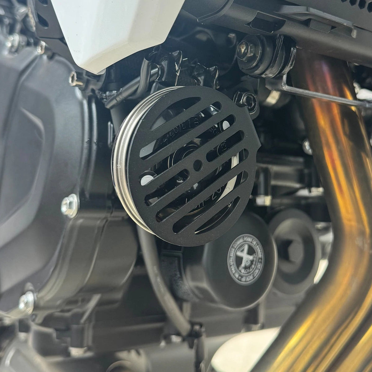 Black horn cover assembly Honda 5
