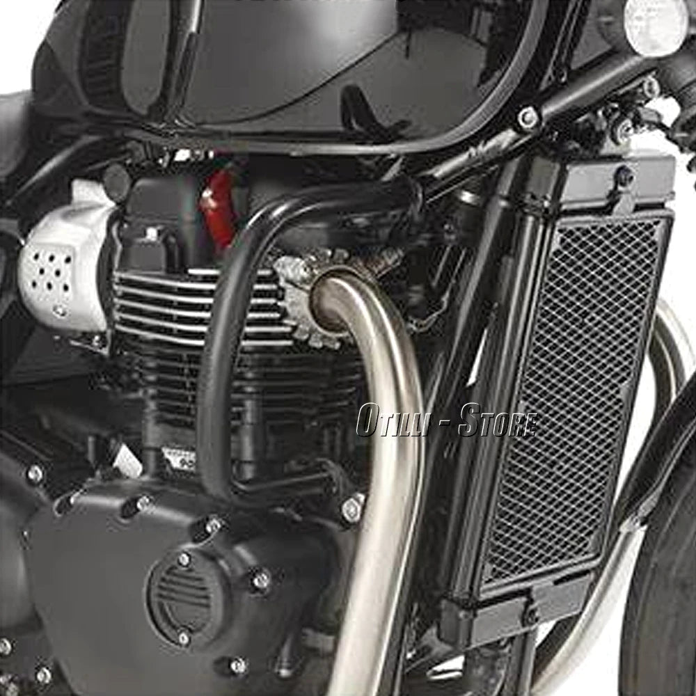 Black protective engine cover Triumph 5