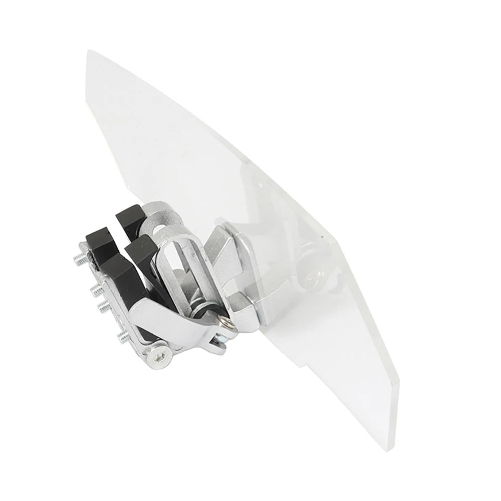 Clear adjustable motorcycle windscreen deflector 5