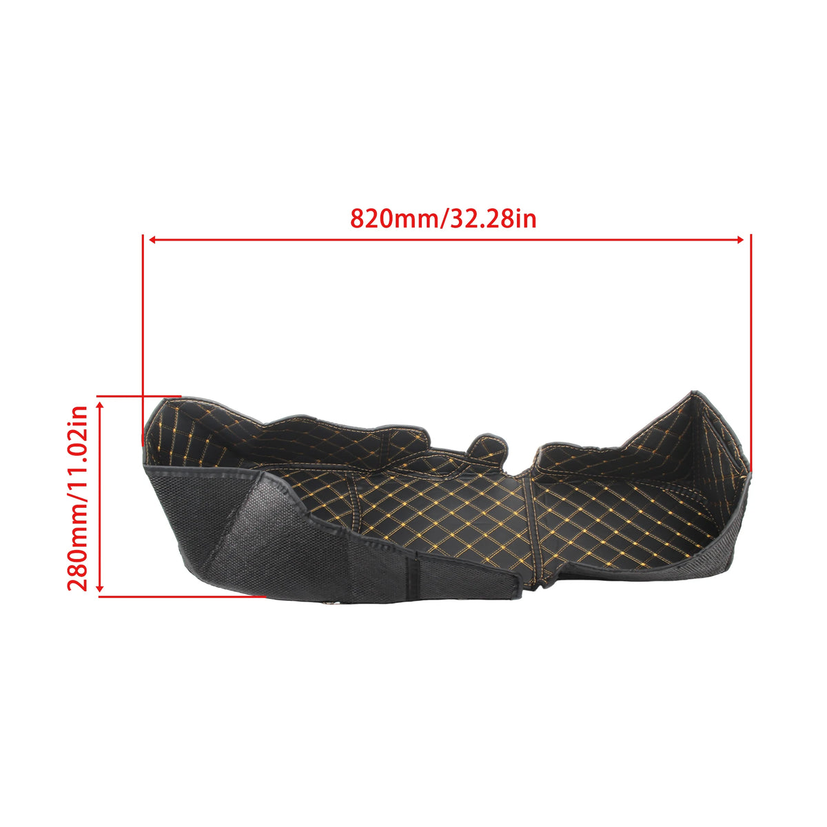 Cushioned trunk liner pad compartment 6