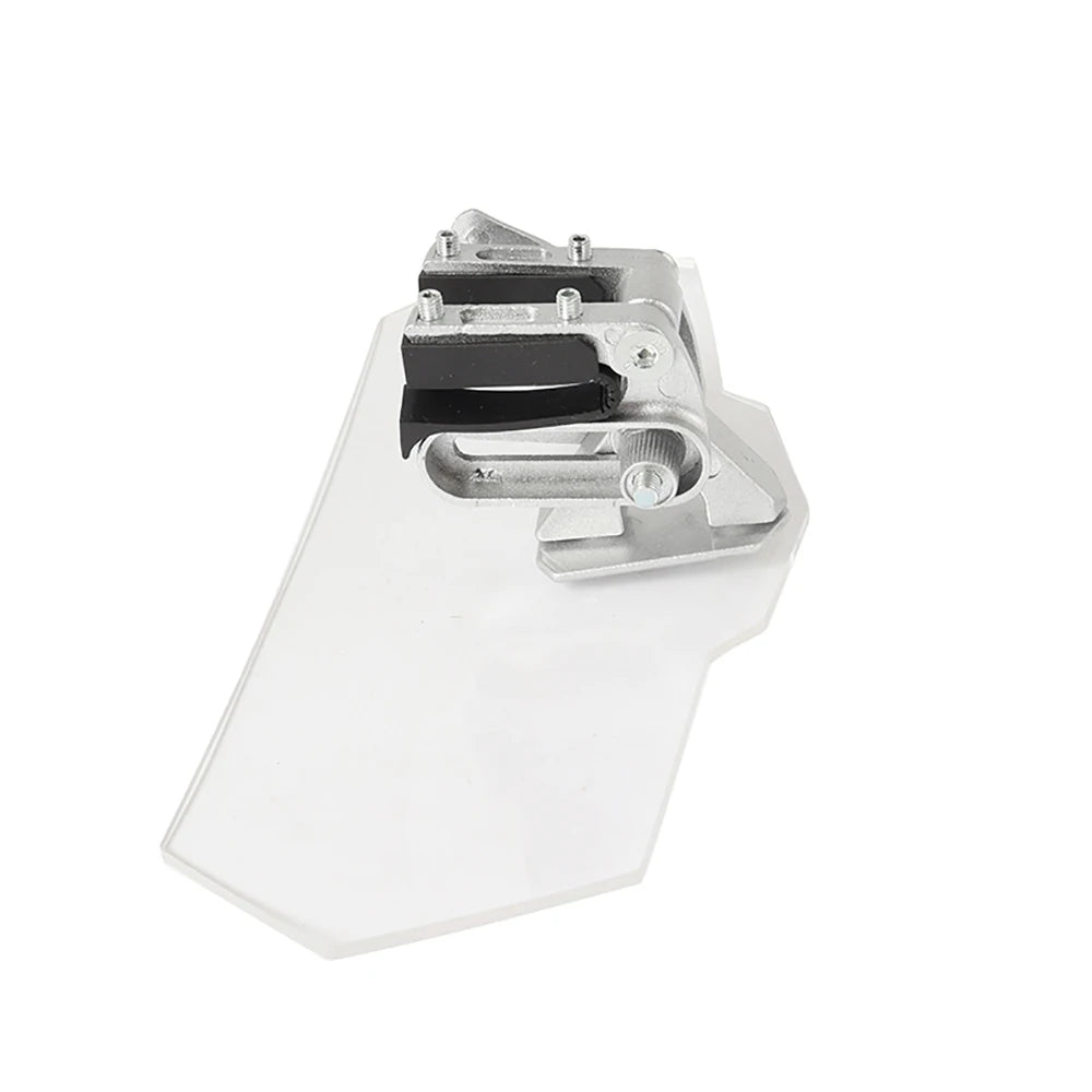 Clear adjustable motorcycle windscreen deflector 6