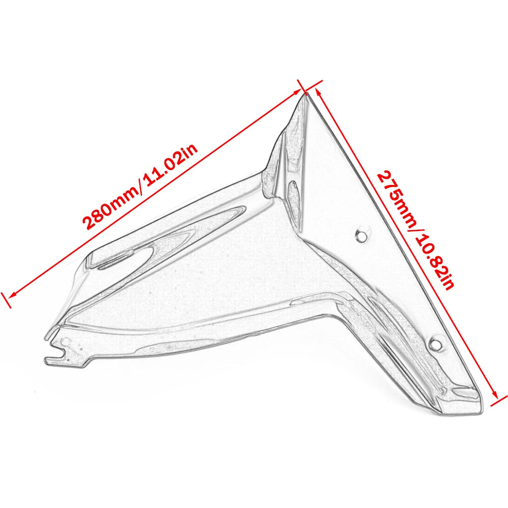 Black windshield deflector handlebar mounted 6