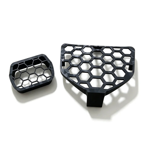 Black rally headlight protector guard 6