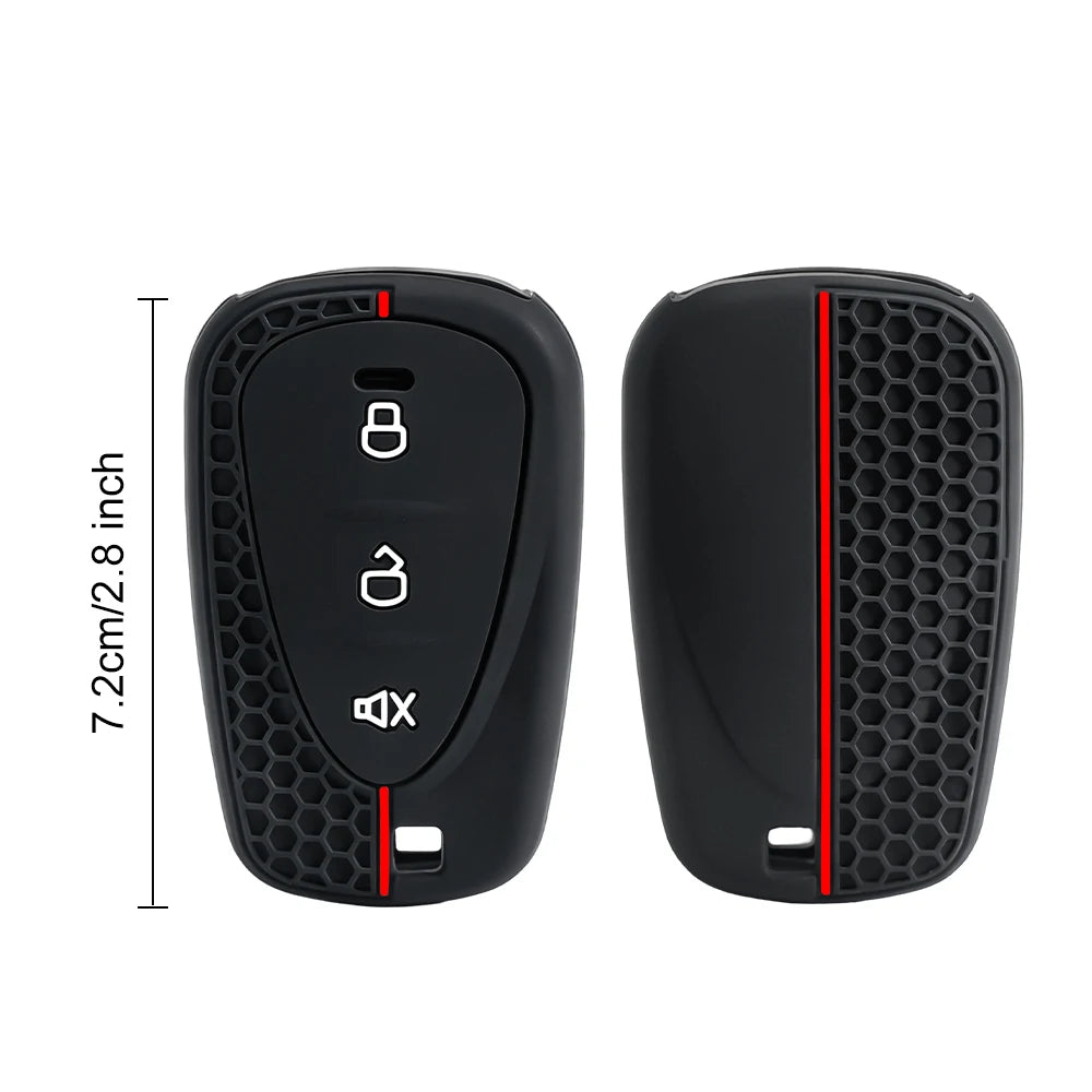 Black silicone motorcycle key cover 6