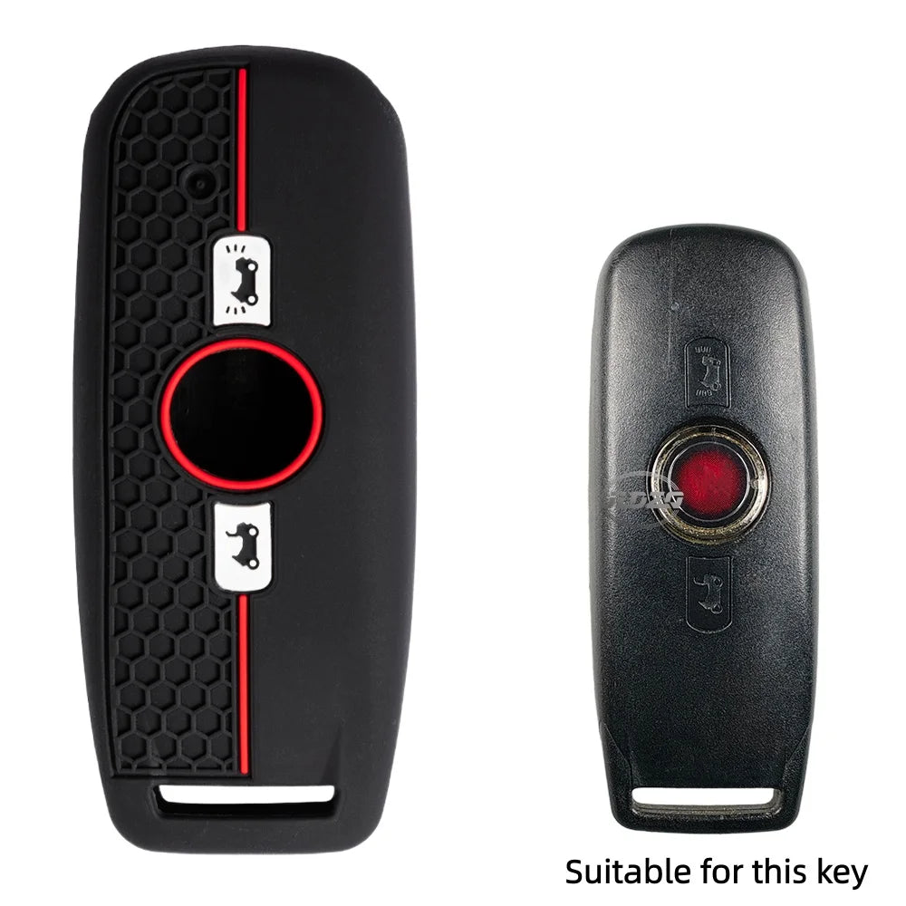 Black silicone key fob cover 11