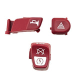 Black plastic switch button cover 13