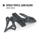 Black license plate support bracket motorcycle 13