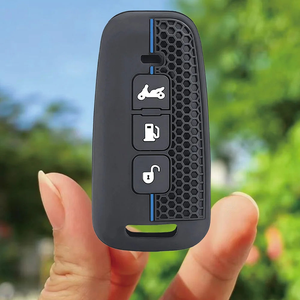 Black silicone key fob cover 14