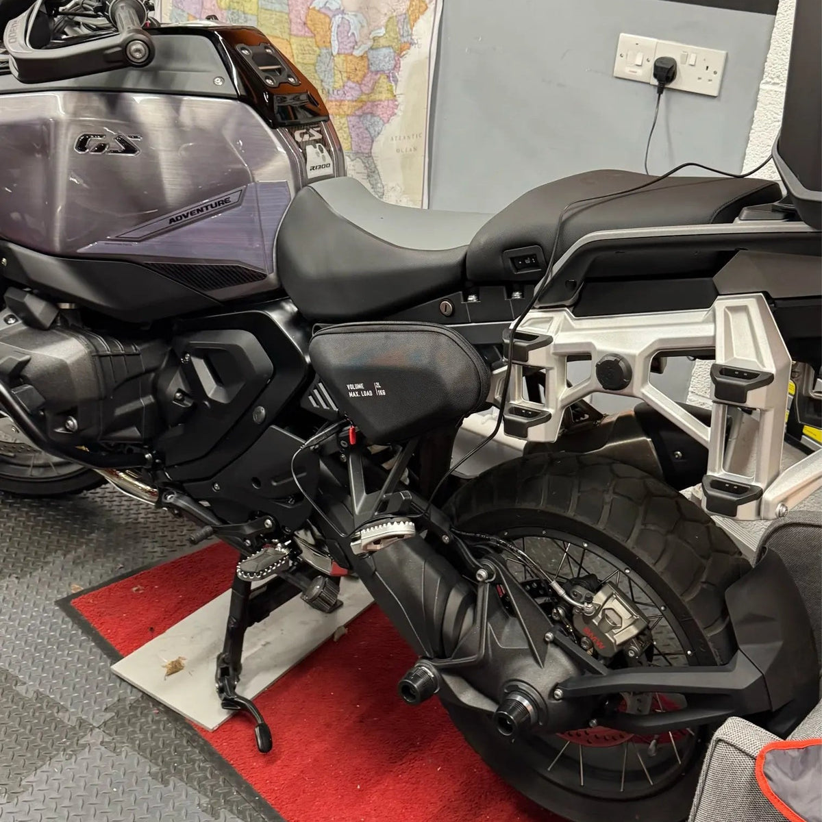 Side Frame Tool Bags For BMW R1300GS Adventure - 2024 to 2026 - installed