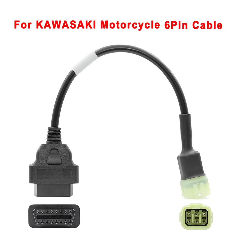 Kawasaki 6 pin OBD2 cable