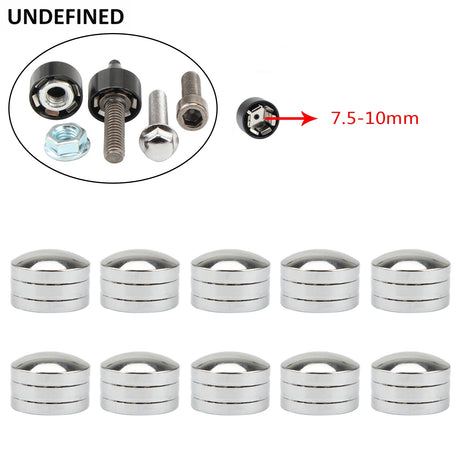 Chrome Head Bolt Covers For Harley-Davidson Touring, Softail, Dyna & Sportster