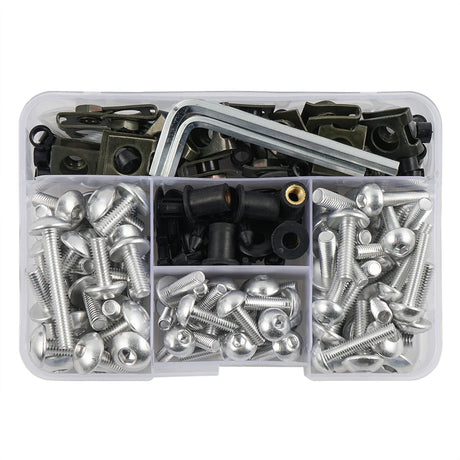 190-Piece Fairing Bolt Kit For Kawasaki ZX-6R / ZX-10R / Ninja 650 / Versys 650