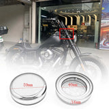 Chrome / Black Upper Fork Caps For Harley-Davidson Softail Street Bob & Breakout