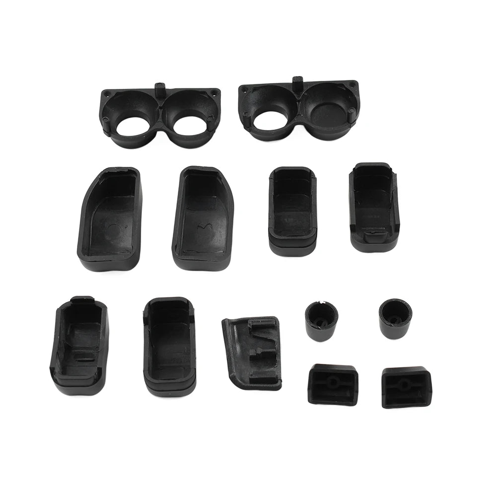 Black Hand Control Switch Caps 13-Piece Set For Harley-Davidson Touring - 2014 to 2024