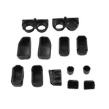 Black Hand Control Switch Caps 13-Piece Set For Harley-Davidson Touring - 2014 to 2024