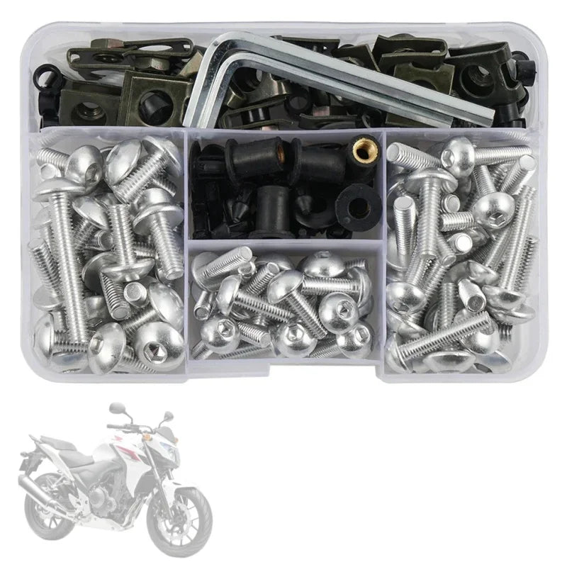 190-Piece Fairing Bolt Kit For Suzuki GSX-R600 / GSX-R750 / GSX-R1000