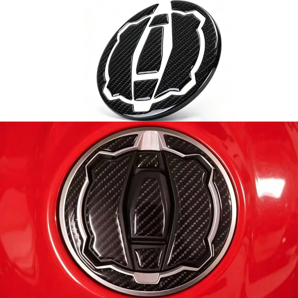 Fuel Cap Carbon Look Sticker For Kawasaki Ninja 400 / Ninja 650 / Z650 / Z900 / Versys-X 300 - 2017 to 2024