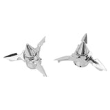 Chrome Spun Blade Front Axle Caps For Harley-Davidson Sportster, Dyna, Softail & V-Rod
