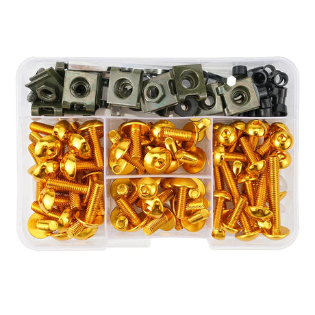190-Piece Fairing Bolt Kit For Kawasaki ZX-6R / ZX-10R / Ninja 650 / Versys 650