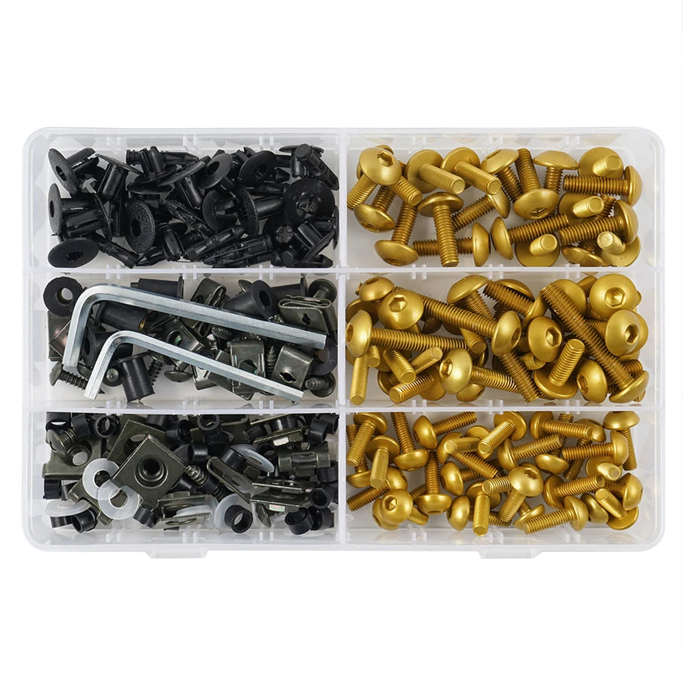 253-Piece Fairing Bolt Kit For Yamaha MT-07 / MT-09 / YZF-R1 / R6