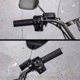 Schwarze Schalterkappen-Set 6-teilig für Harley-Davidson Sportster / Dyna / Softail / Road King / V-Rod - 2014 bis 2018