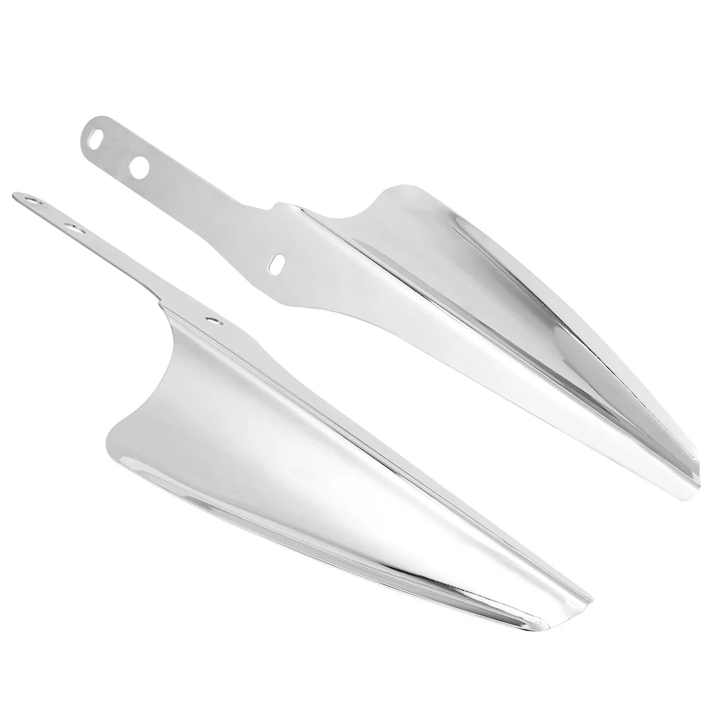 Chrome / Black Fork Wind Deflectors For Harley-Davidson Road King & Street Glide - 1995 to 2021