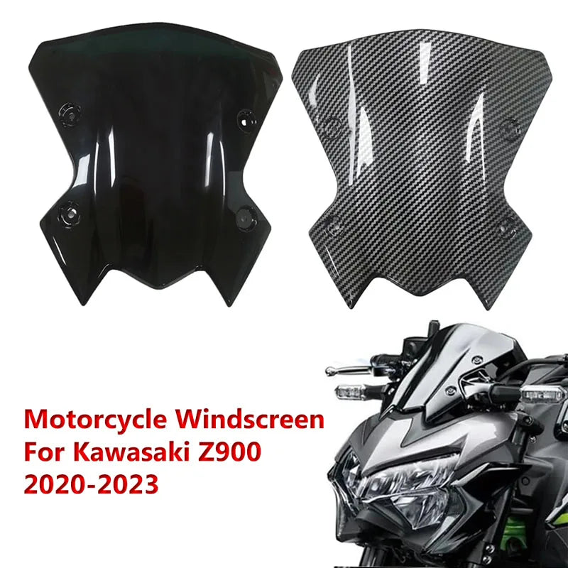 Carbon Look Windshield For Kawasaki Z900 - 2020 to 2023