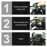 Handlebar GPS Mount AMPS For Kawasaki Z900RS / Z650RS / Z400 / Z500 / Versys 650 / Versys 1000 / Versys-X 300 / Ninja 650 / Z750 / Z800 / Z125 / Z250 / Z300 / W800