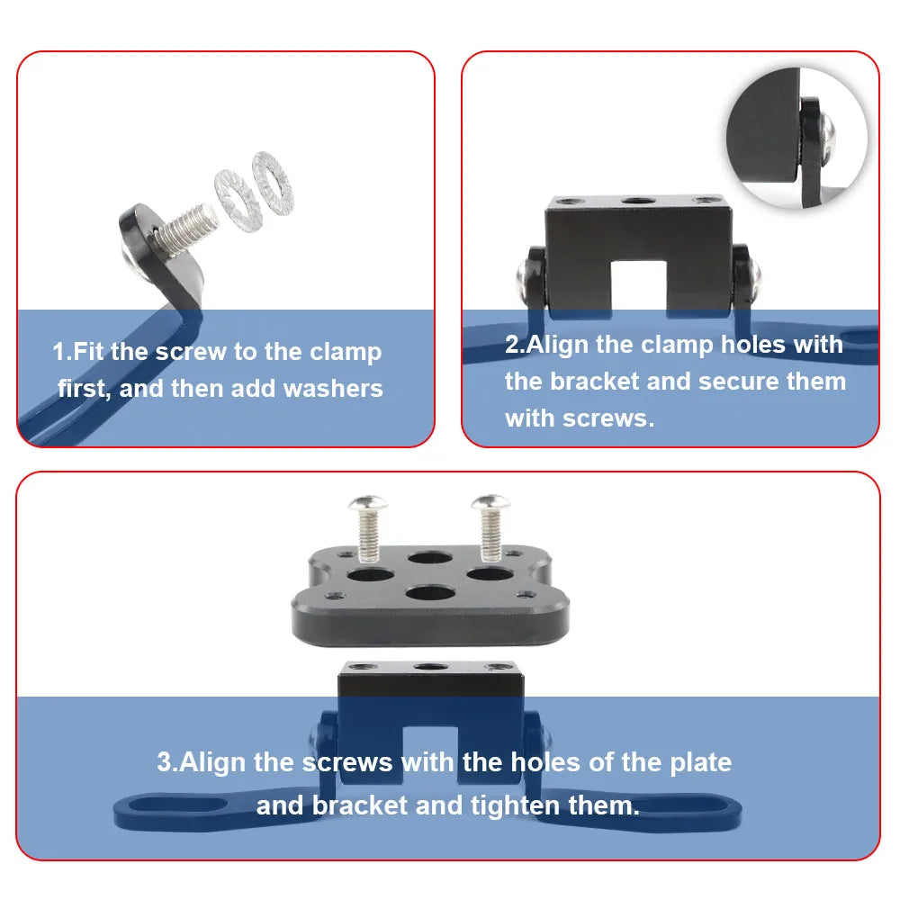 Handlebar Clamp GPS / Phone Mount For Kawasaki Versys-X 250 / 300 - 2017 to 2023