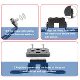 Handlebar Clamp GPS / Phone Mount For Kawasaki Versys-X 250 / 300 - 2017 to 2023