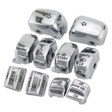 Chrome Hand Control Switch Caps 10-Piece Set For Harley-Davidson Touring - 1996 to 2013